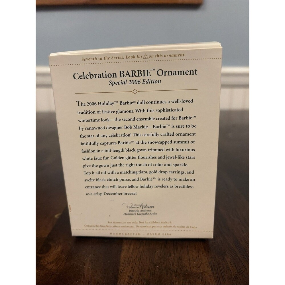 Hallmark Keepsake - Celebration Barbie Ornament - Special 2006 Edition - SEALED - Picture 2 of 3